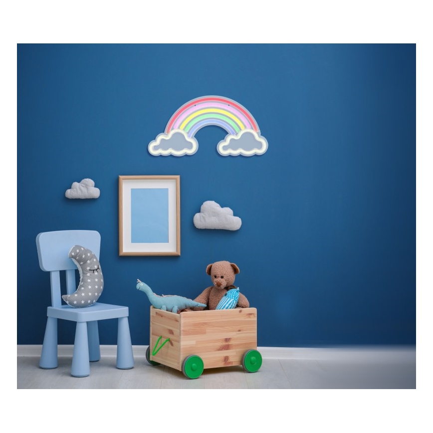 Globo - LED Neon-Wanddekoration LED/3W/USB Regenbogen