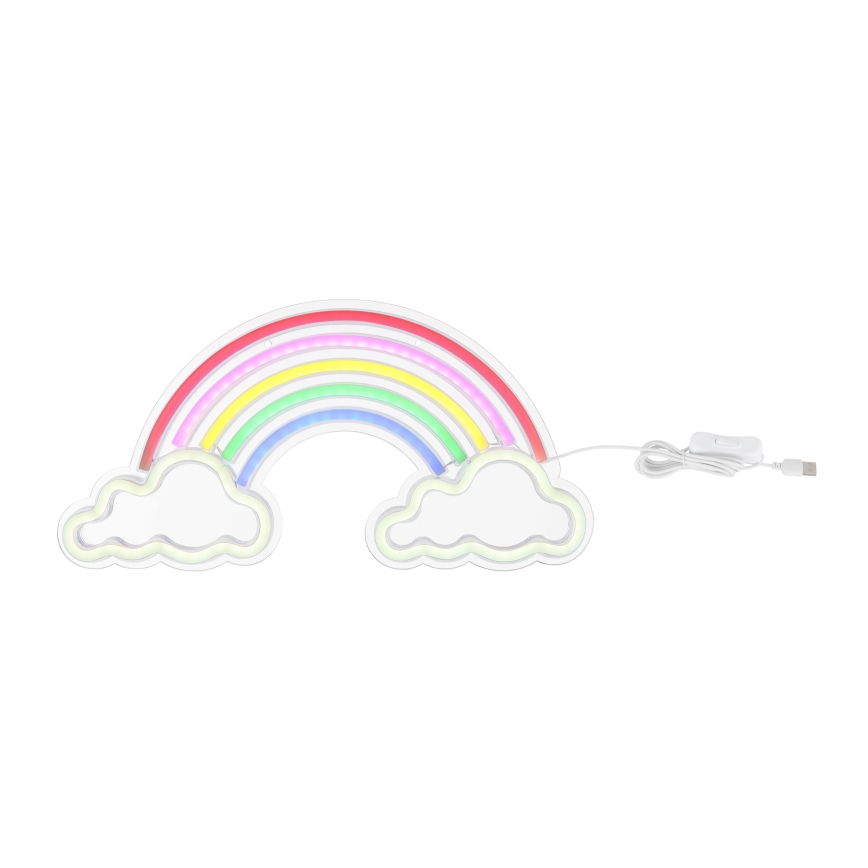 Globo - LED Neon-Wanddekoration LED/3W/USB Regenbogen