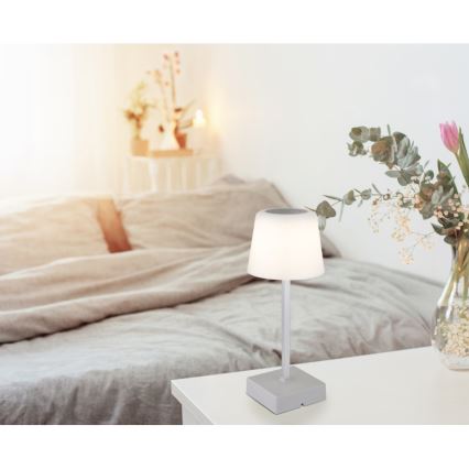 Globo - LED dimmbare Touch-Tischlampe LED/2W/5V 3000/4500/6500K 800 mAh silber