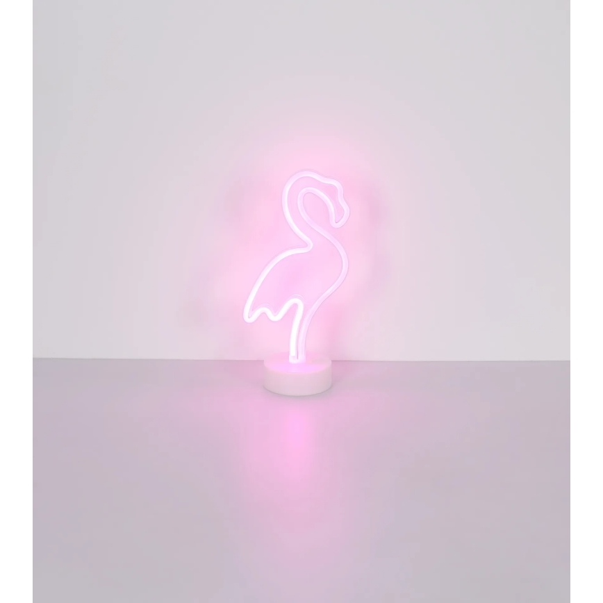 Globo - LED Neon Tischdekoration LED/2W/3xAA Flamingo