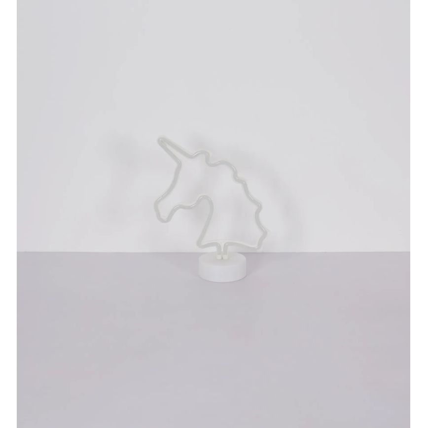 Globo - LED-Neon-Tischdekoration LED/2W/3xAA Einhorn