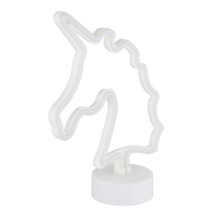 Globo - LED-Neon-Tischdekoration LED/2W/3xAA Einhorn