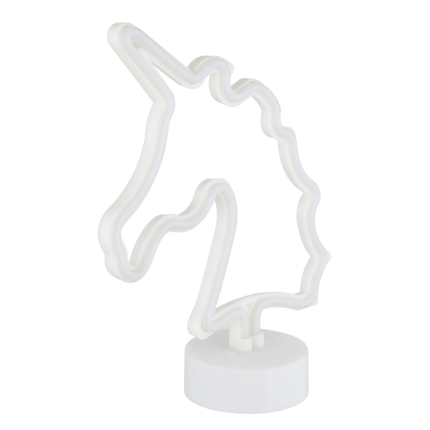 Globo - LED-Neon-Tischdekoration LED/2W/3xAA Einhorn