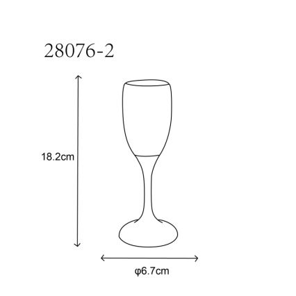 Globo - SET 2x LED-Cup LED/0,06W/2xCR2032