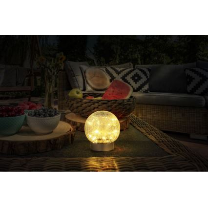 Globo - Dekorative aufladbare LED-Tischleuchte 25xLED/0,06W/5V 600 mAh IP44