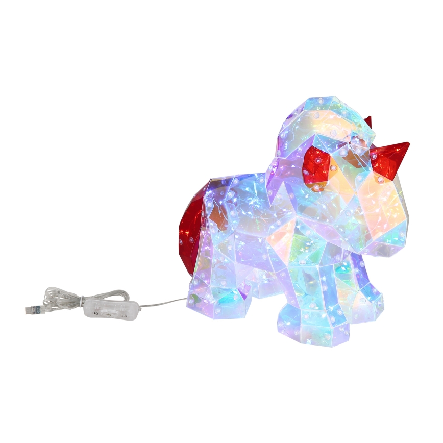 Globo - LED Tischdekoration LED/3W/5V USB Einhorn