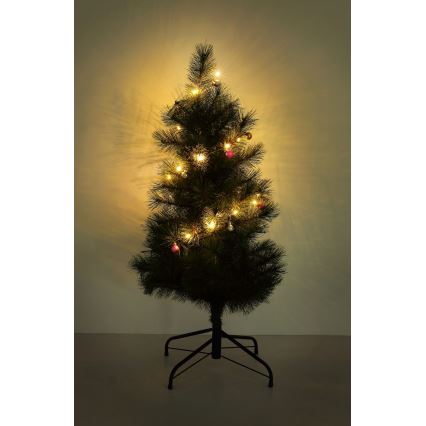 Globo - LED-Weihnachtslichterkette 20xLED/2xAA 2,2m warmweiβ