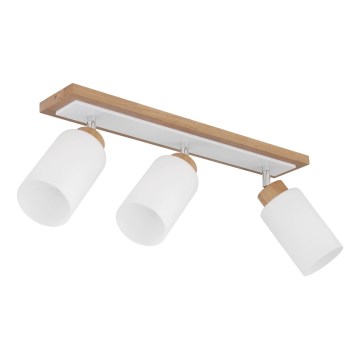 Globo - 3-flammiger Deckenspot 3xE27/60W/230V beige/weiß