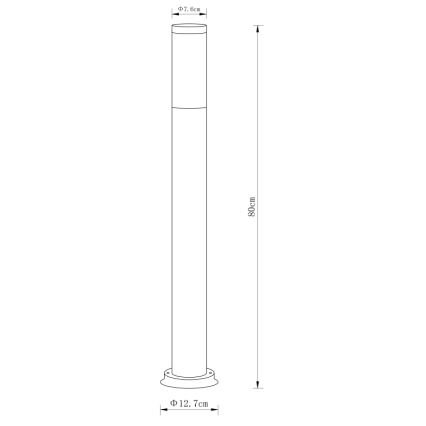 Globo - Außenleuchte 1xE27/60W/230V 80 cm IP44