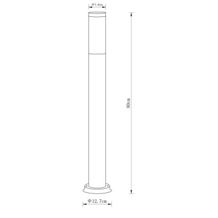 Globo - Außenleuchte 1xE27/23W/230V 80 cm IP44