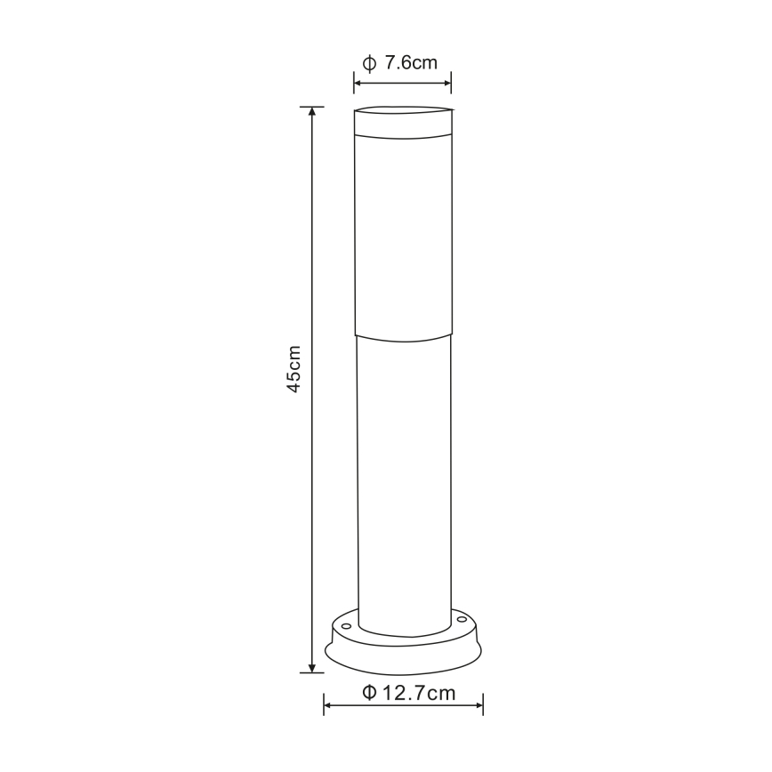 Globo - Außenleuchte 1xE27/23W/230V 45 cm IP44