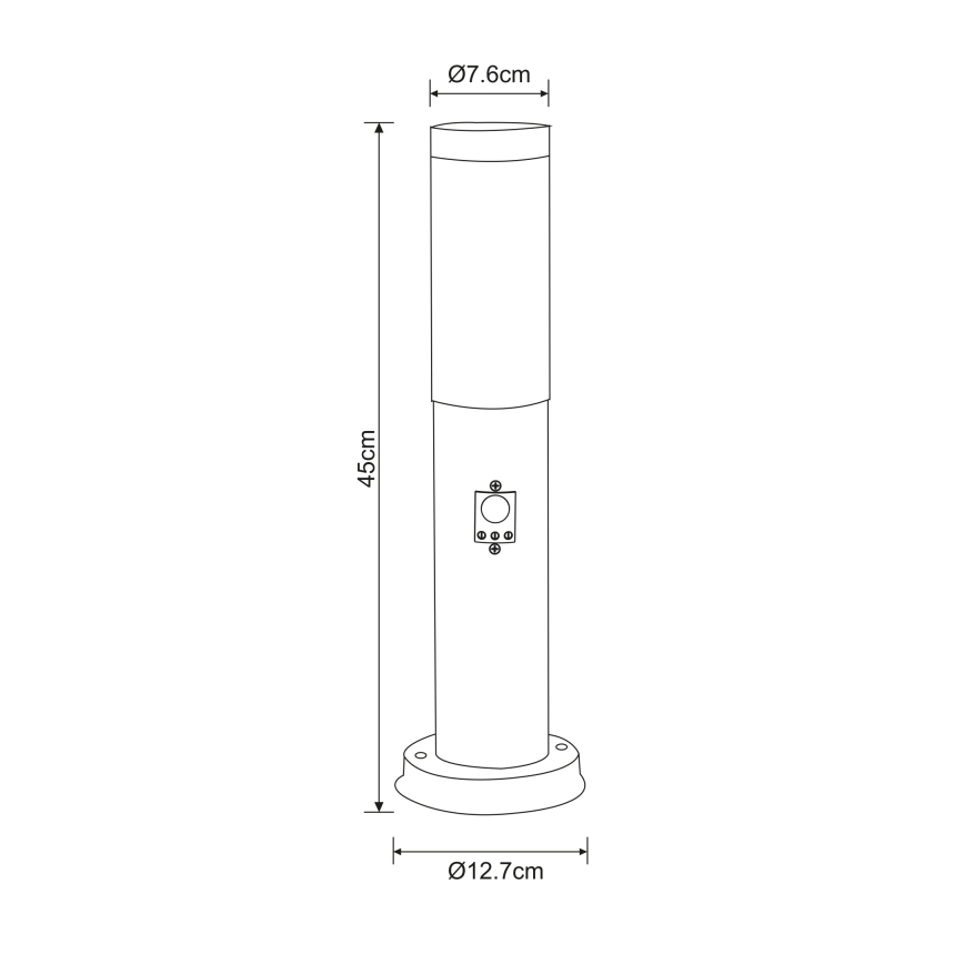 Globo - Außenleuchte mit Sensor 1xE27/15W/230V 45 cm IP44