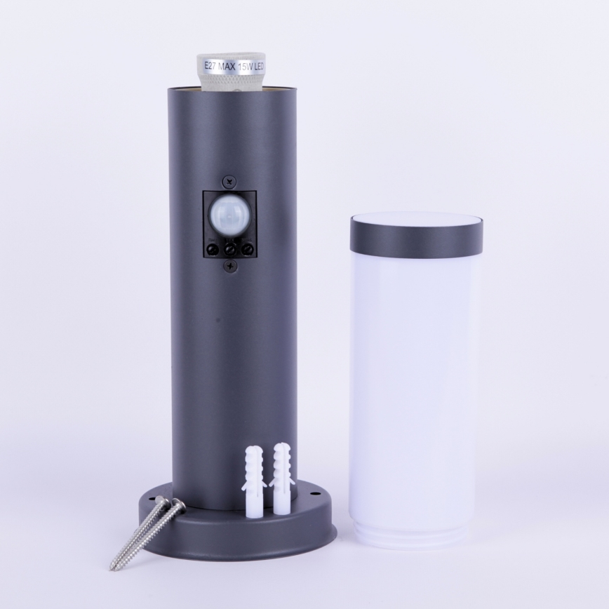 Globo - Außenleuchte mit Sensor 1xE27/15W/230V 45 cm IP44