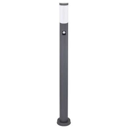 Globo - Auβenleuchte mit Sensor 1xE27/15W/230V IP44 110 cm anthrazit