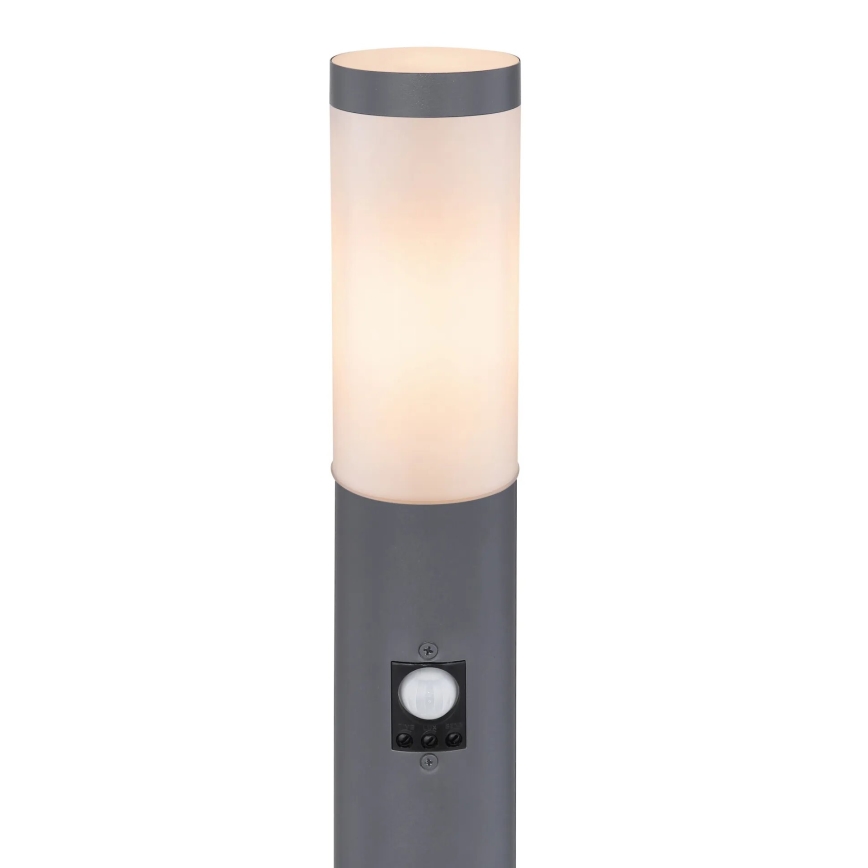 Globo - Auβenleuchte mit Sensor 1xE27/15W/230V IP44 110 cm anthrazit