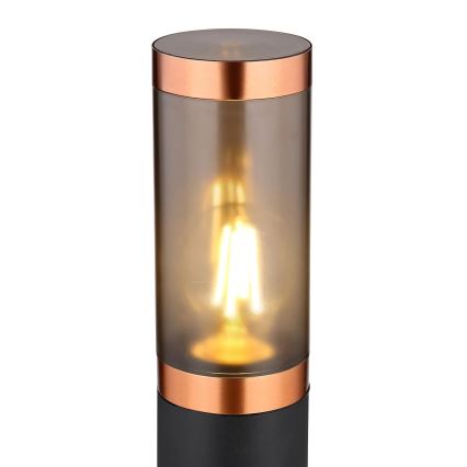 Globo - Außenleuchte 1xE27/23W/230V IP44 110 cm schwarz/kupfern