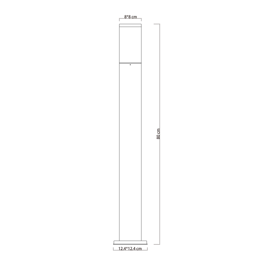 Globo - Außenlampe 1xE27/15W/230V 80 cm IP44