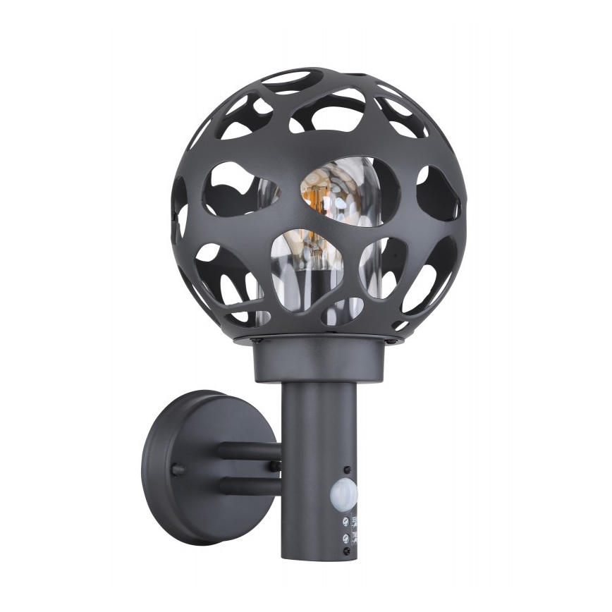 Globo - Außenwandleuchte mit Sensor 1xE27/15W/230V IP44