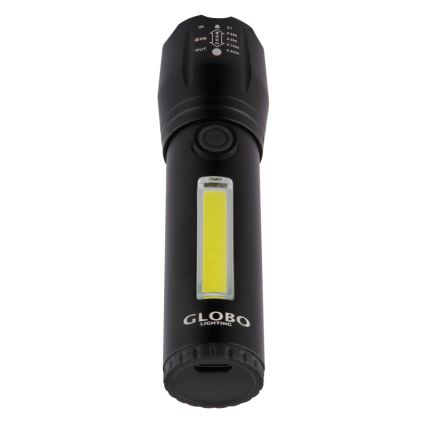 Globo - Aufladbare LED-Taschenlampe LED/3W/5V + COB/3W 5500K 1200 mAh