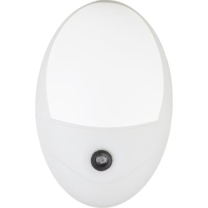 Globo - LED Orientierungsleuchte mit Sensor für Steckdose 4xLED/0,6W/230V 6500K