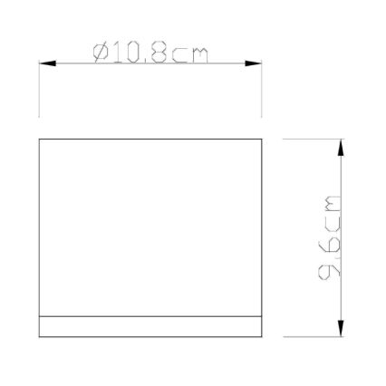 Globo - Outdoor-Deckenleuchte 1xGX53/11W/230V IP44