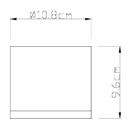 Globo - Outdoor-Deckenleuchte 1xGX53/11W/230V IP44