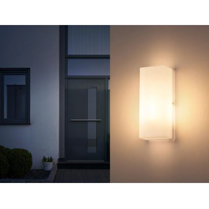 Globo - Außenwandleuchte 1xE27/15W/230V IP44 weiß