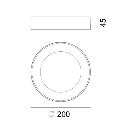 Globo - LED Auβen-Deckenleuchte LED/12W/230V IP54