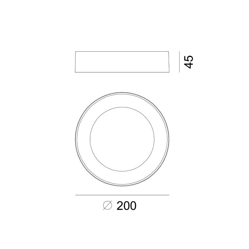 Globo - LED Auβen-Deckenleuchte LED/12W/230V IP54