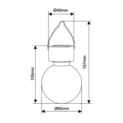 Globo - LED-Solarbeleuchtung LED/0,05W/1,2V IP44