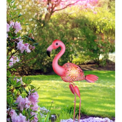 Globo - LED-Solarleuchte LED/3V IP44 300 mAh, Flamingo-Design