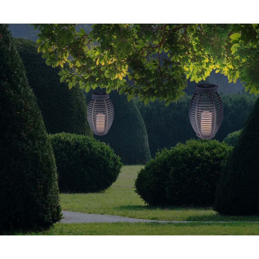 Globo - LED-Solarleuchte LED/0,06W/3,2V IP44 200 mAh Rattan