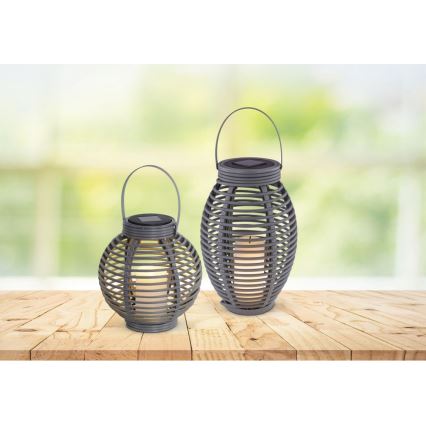 Globo - LED-Solarleuchte LED/0,06W/3,2V IP44 200 mAh Rattan