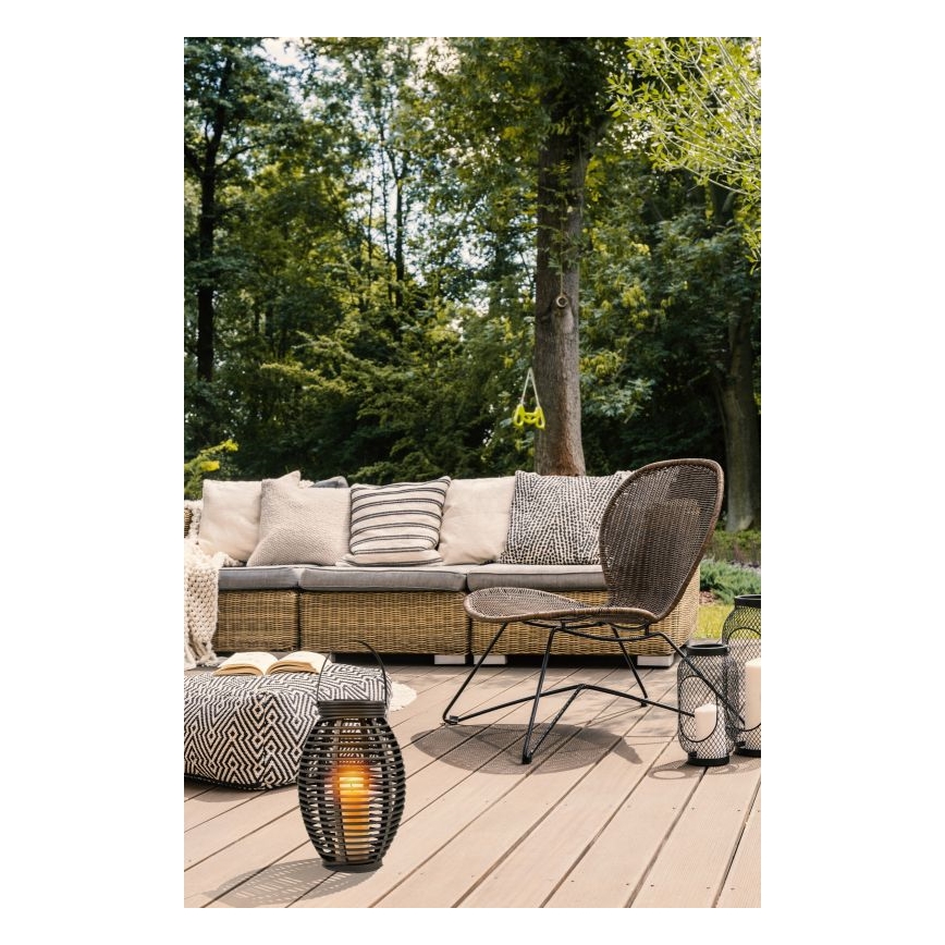 Globo - LED-Solarleuchte LED/0,06W/3,2V IP44 200 mAh Rattan