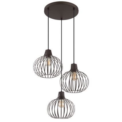 Globo - Pendelleuchte mit Kabelaufhängung 3xE27/40W/230V