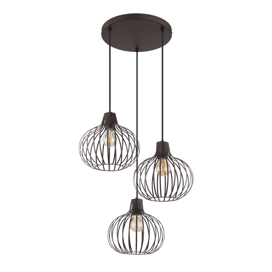 Globo - Pendelleuchte mit Kabelaufhängung 3xE27/40W/230V