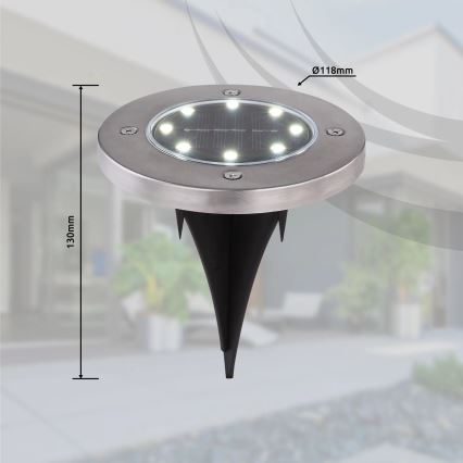 Globo - SET 4x LED-Solarleuchte LED/0,1W/3V IP44