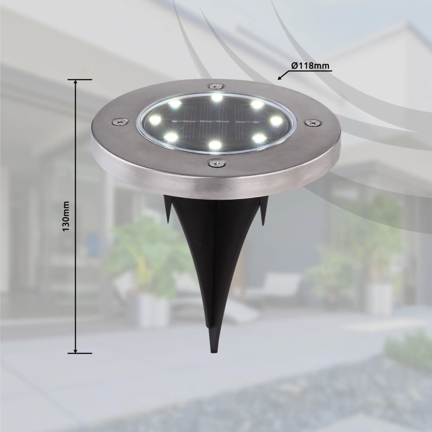 Globo - SET 4x LED-Solarleuchte LED/0,1W/3V IP44