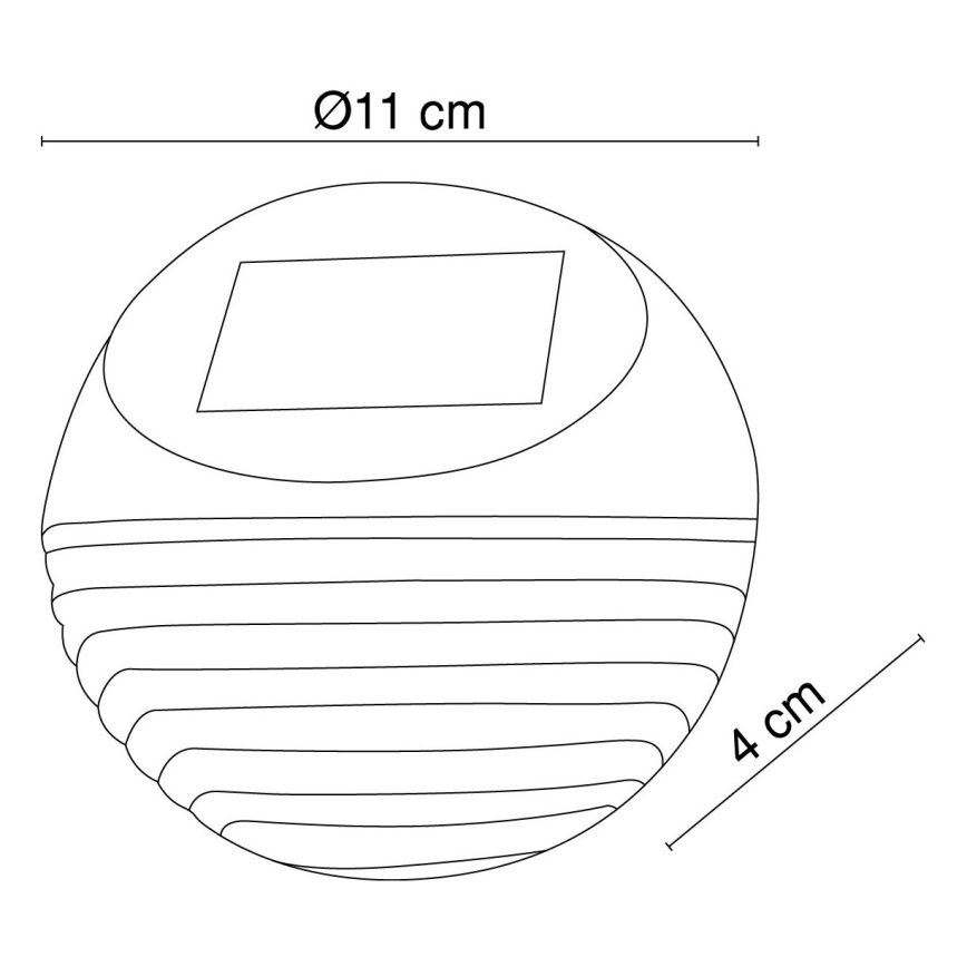Globo - LED-Solarwandleuchte 2xLED/0,06W/1,2V IP44 200 mAh