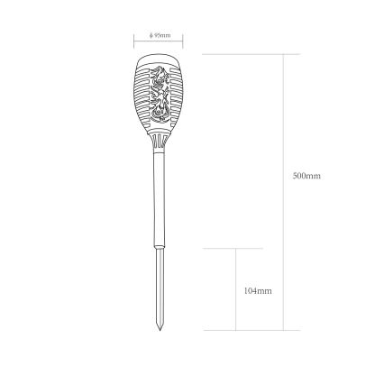 Globo - SET 2x LED-Solarleuchte LED/0,1W/3V IP44