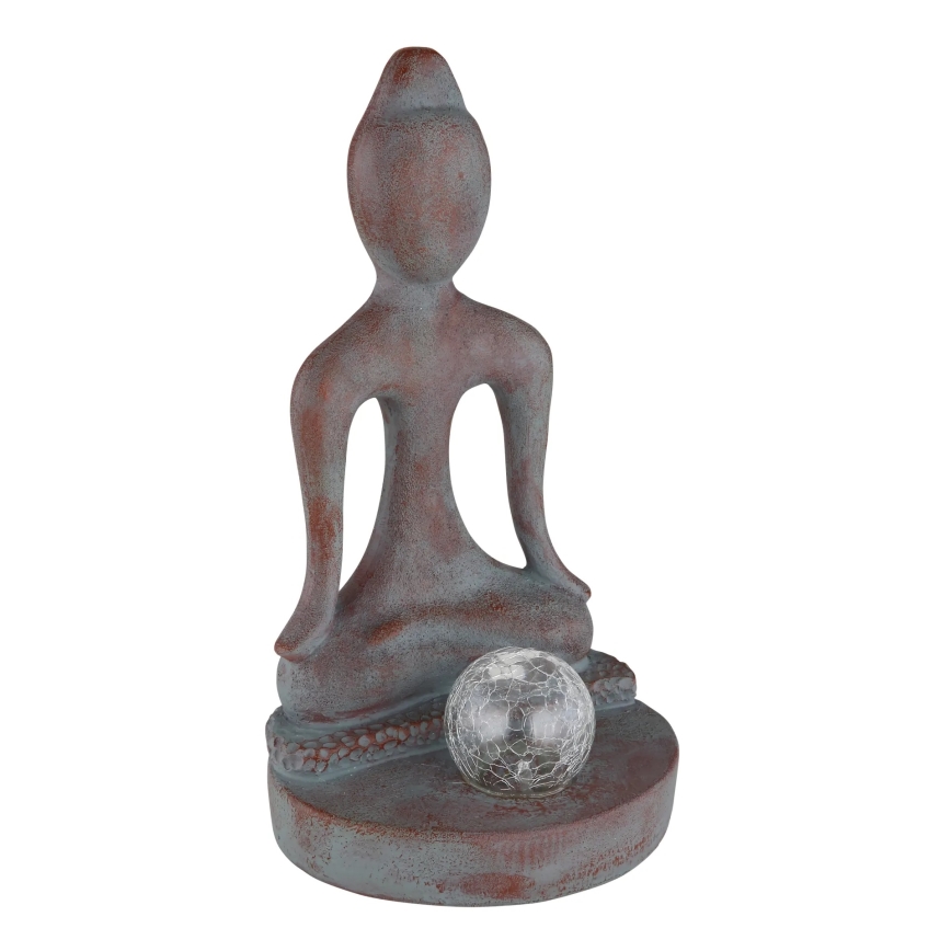 Globo - LED-Solarleuchte LED/3V IP44 200 mAh Buddha-Figur