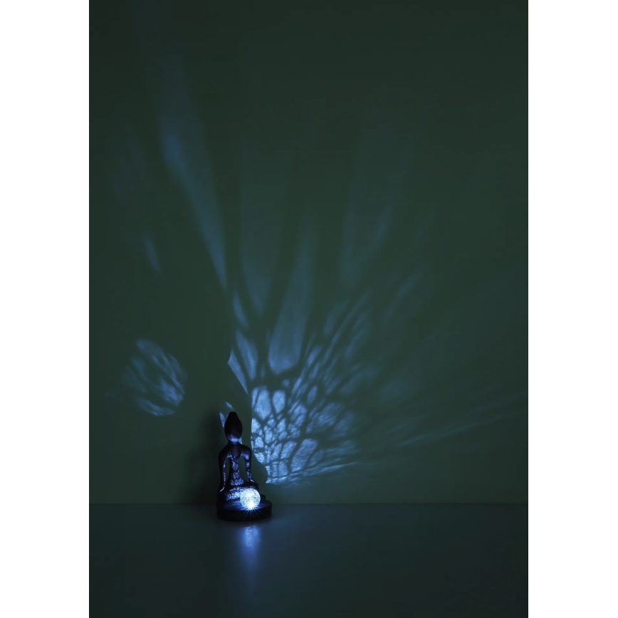 Globo - LED-Solarleuchte LED/3V IP44 200 mAh Buddha-Figur
