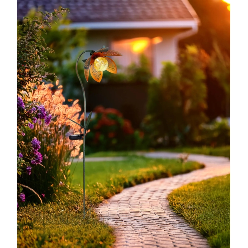 Globo - LED-Solarleuchte LED/3,2V IP44 200 mAh Blüte