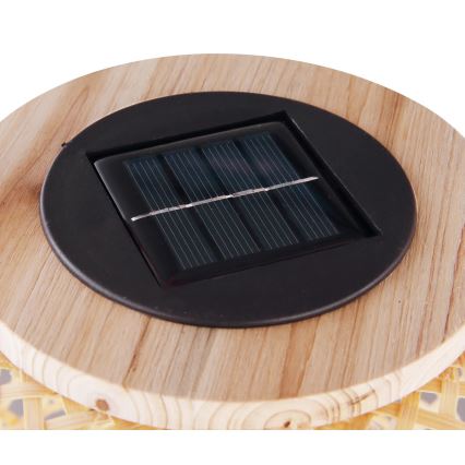 Globo - LED-Solarleuchte LED/0,06W/3V Bambus IP44
