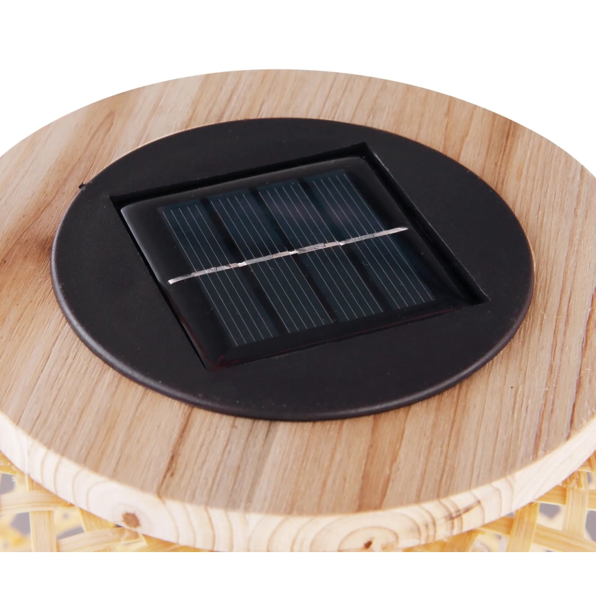 Globo - LED-Solarleuchte LED/0,06W/3V Bambus IP44