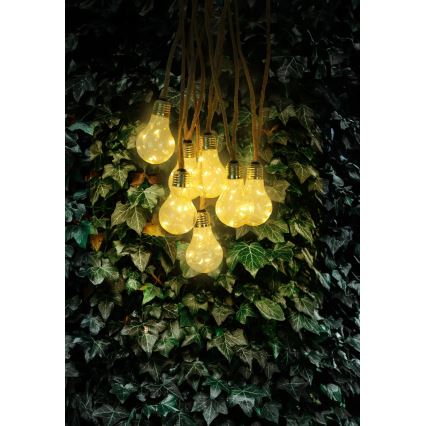 Globo - Dekorative LED-Solarlichterkette 50xLED/0,06W/3,2V 570 cm IP44