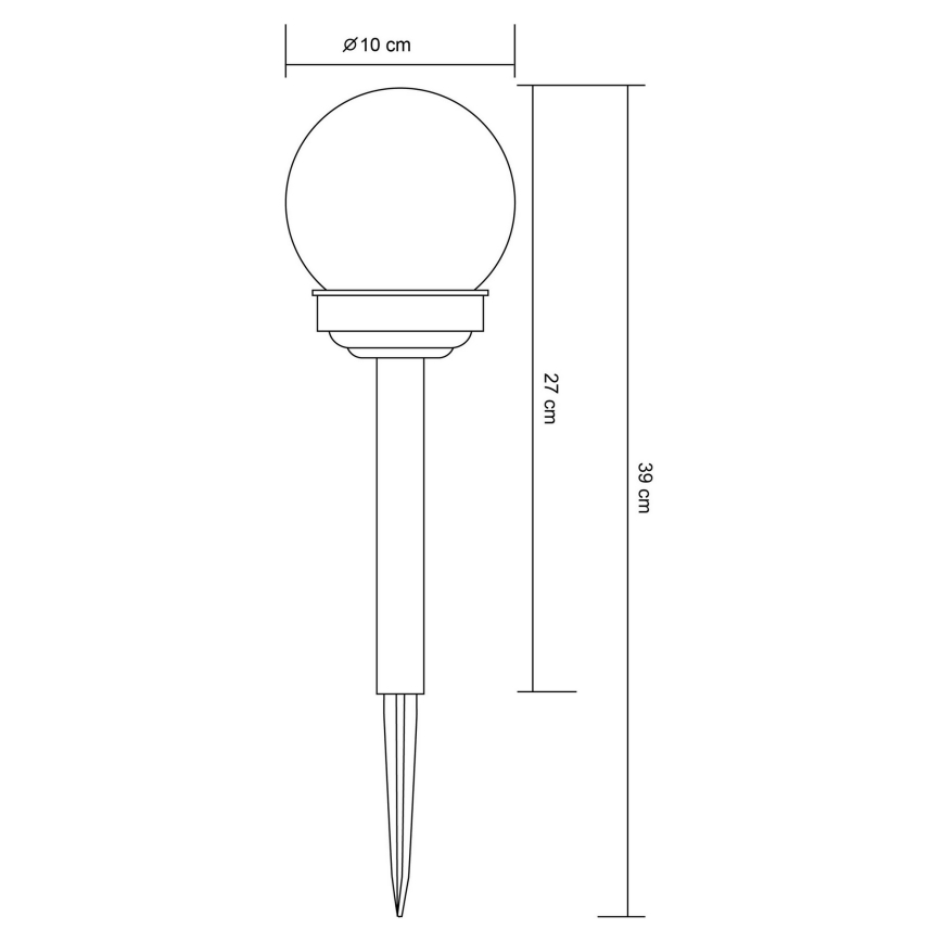 Globo 33699-12 - LED-Solarleuchte LED/1,2V IP44 100 mAh