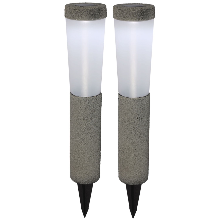 Globo - SET 2x LED-Solarleuchte LED/0,1W/3V 6000K IP44 400 mAh