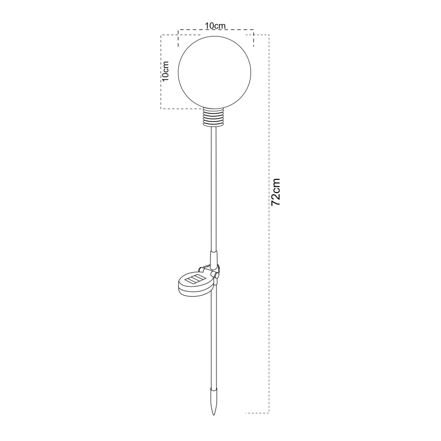 Globo - LED-Solarleuchte LED/3,2V IP44 600 mAh