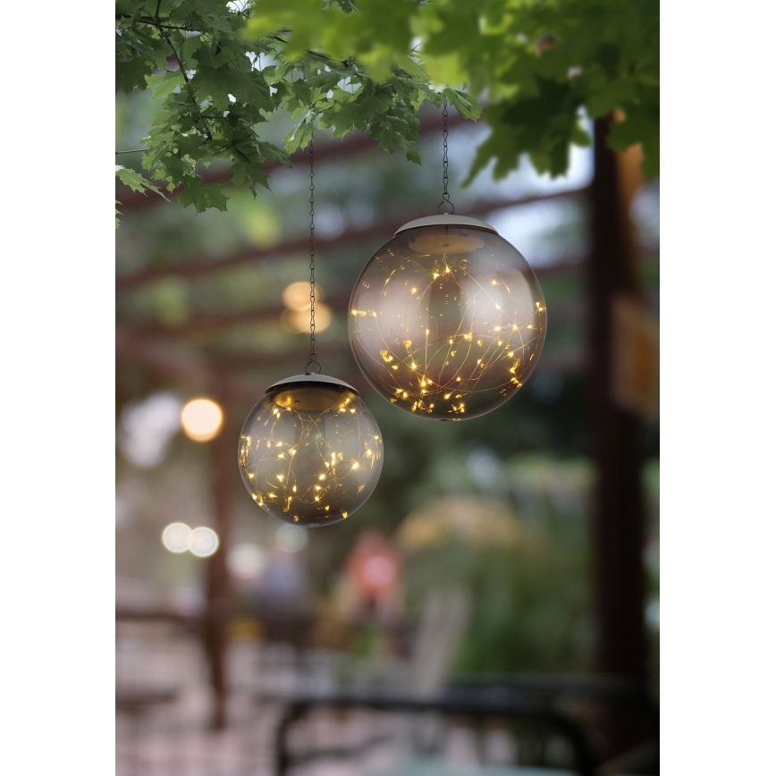 Globo - LED-Solarhängeleuchte an Kette 20xLED/0,06W/1,2V d 15 cm IP44 600 mAh